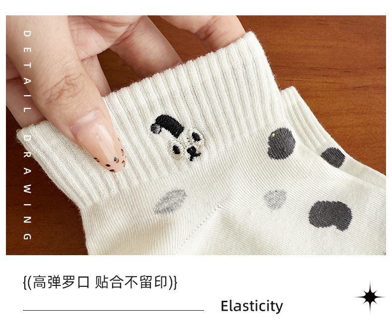 2025年夏季新款袜子女船袜低帮吸汗条纹韩版薄款灰色可爱短筒袜详情45