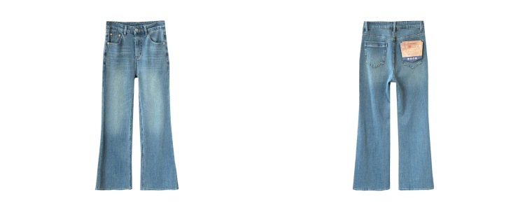 Original comic legs ~! High-waisted stretch flared jeans for women 2025 autumn new style, slimming and versatile long pants pic 2