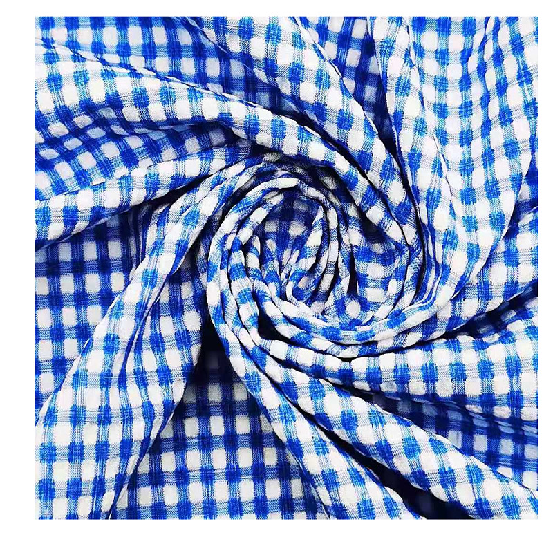 双色烂孔泡泡雪梨纺T400布料透气柔软舒适新款面料详情9