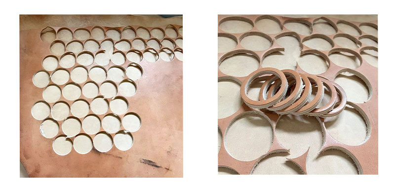 Wholesale diy cowhide bracelets, tochigi saddle leather bracelets and bangles, lifetime rings, top layer raised cowhide without splicing bracelets pic 6