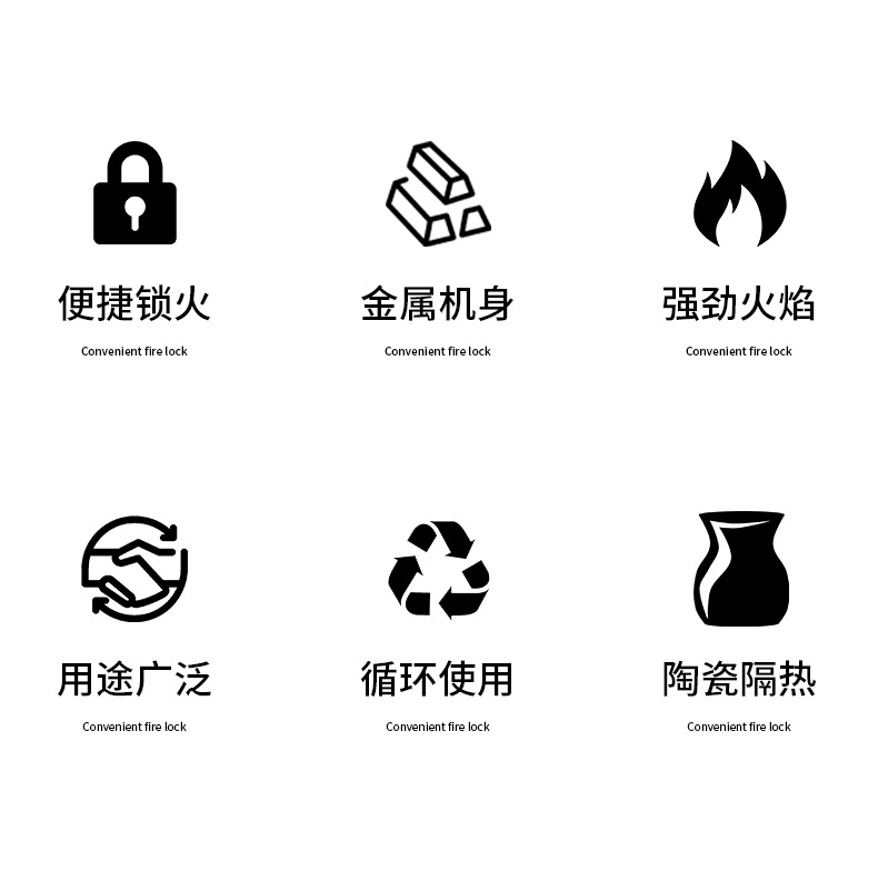 便捷艾草香薰点火棒厨房煤气灶点火器创意防风充气点火 枪打火机详情2
