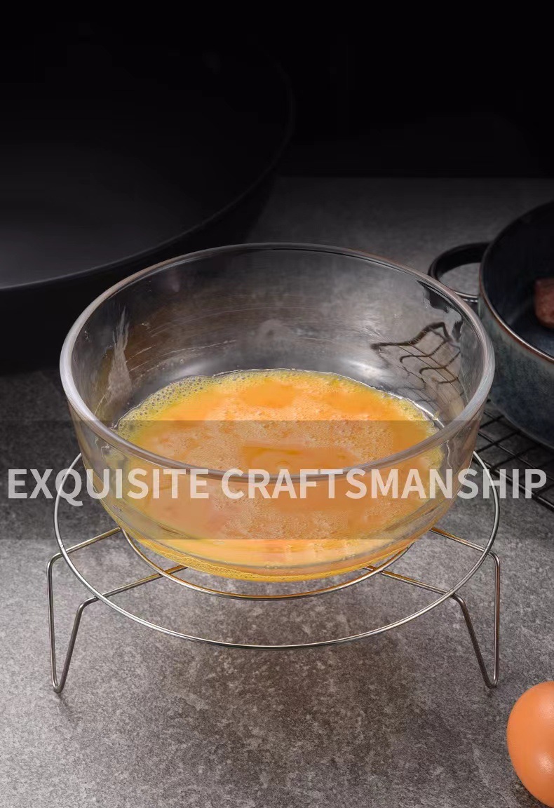 不锈钢高脚迷你蒸架蒸盘 多功能家用厨房蒸菜架 圆形线条隔水蒸架详情8