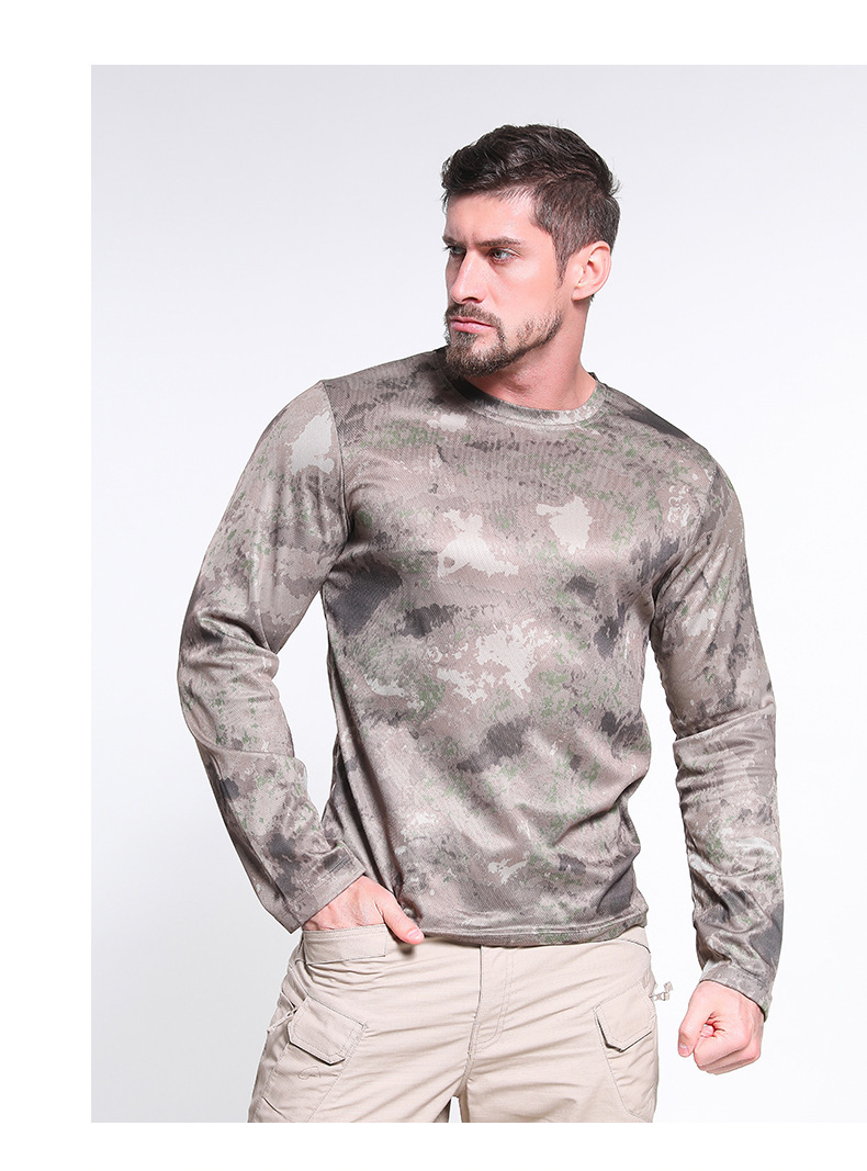 Yitu Tactical Tight-fitting Suit for outdoor sports wear, durable and quick-drying, Ice Silk quick-drying T-shirt top, long-sleeved T-shirt, breathable and quick-drying pic 17