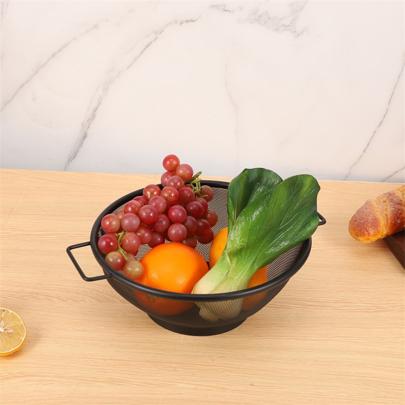 家用不锈钢双耳篮厨房多功能沥水篮洗菜筛漏盆水果篮菜篮网筛详情1