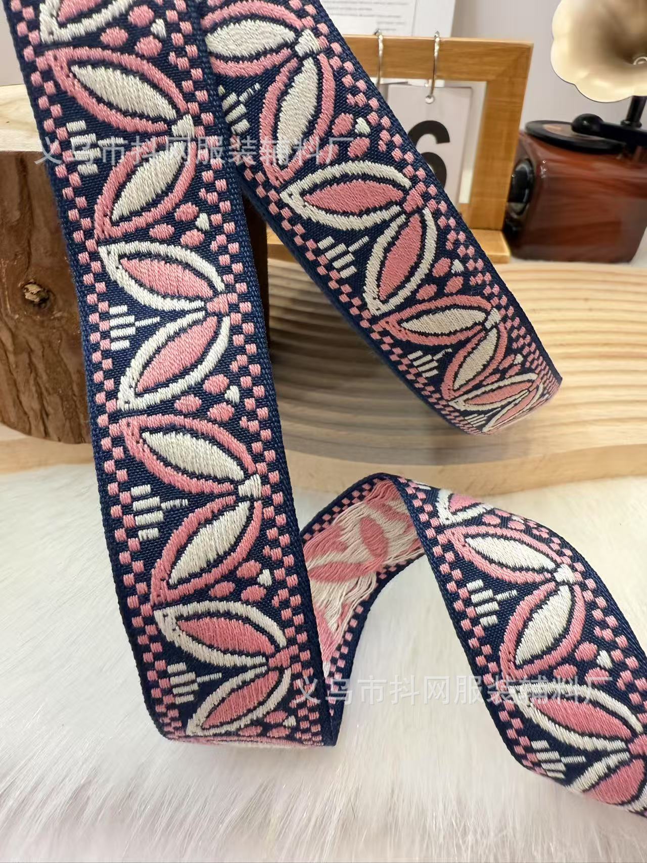 3.1cm flying saucer ethnic style jacquard embroidery webbing gift box packaging tape edge wrap tape performance costume accessories from the manufacturer pic 7