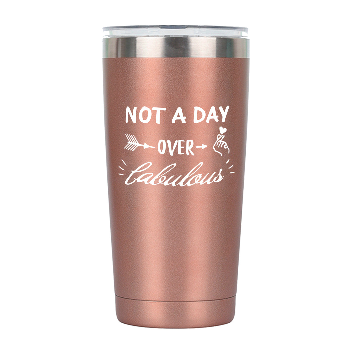 Cross-border NOT A DAY 304 stainless steel 20oz insulated cup, summer ice king cup, vacuum double-layer cup wholesale pic 8