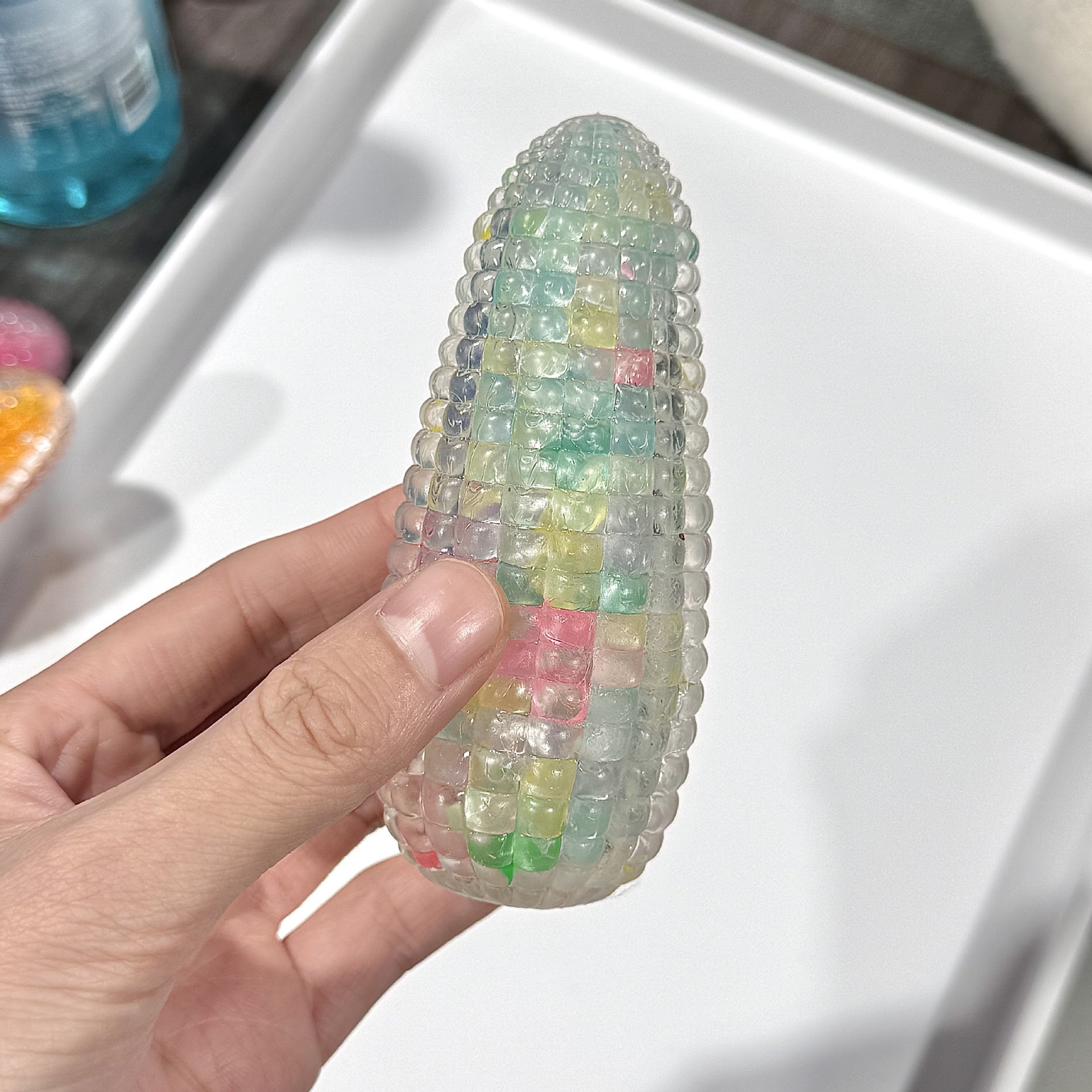 琉璃水晶玉米捏捏乐发泄球减压玩具可塑回弹解压流沙新奇特玩具详情11