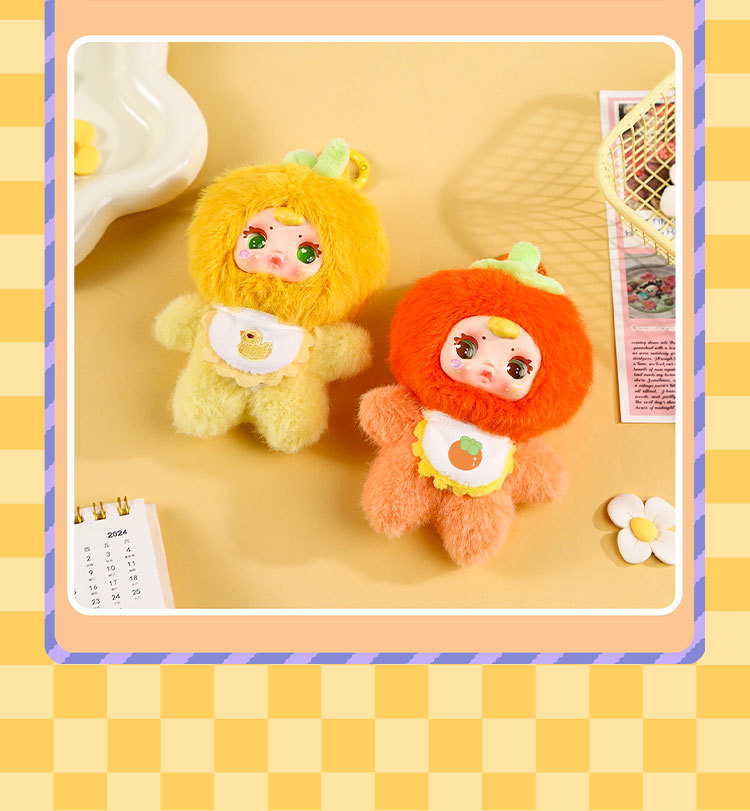 New cartoon blind box, MM milk candy, colorful fruit, plush blind box, cute and fun desktop decoration in stock for wholesale pic 18