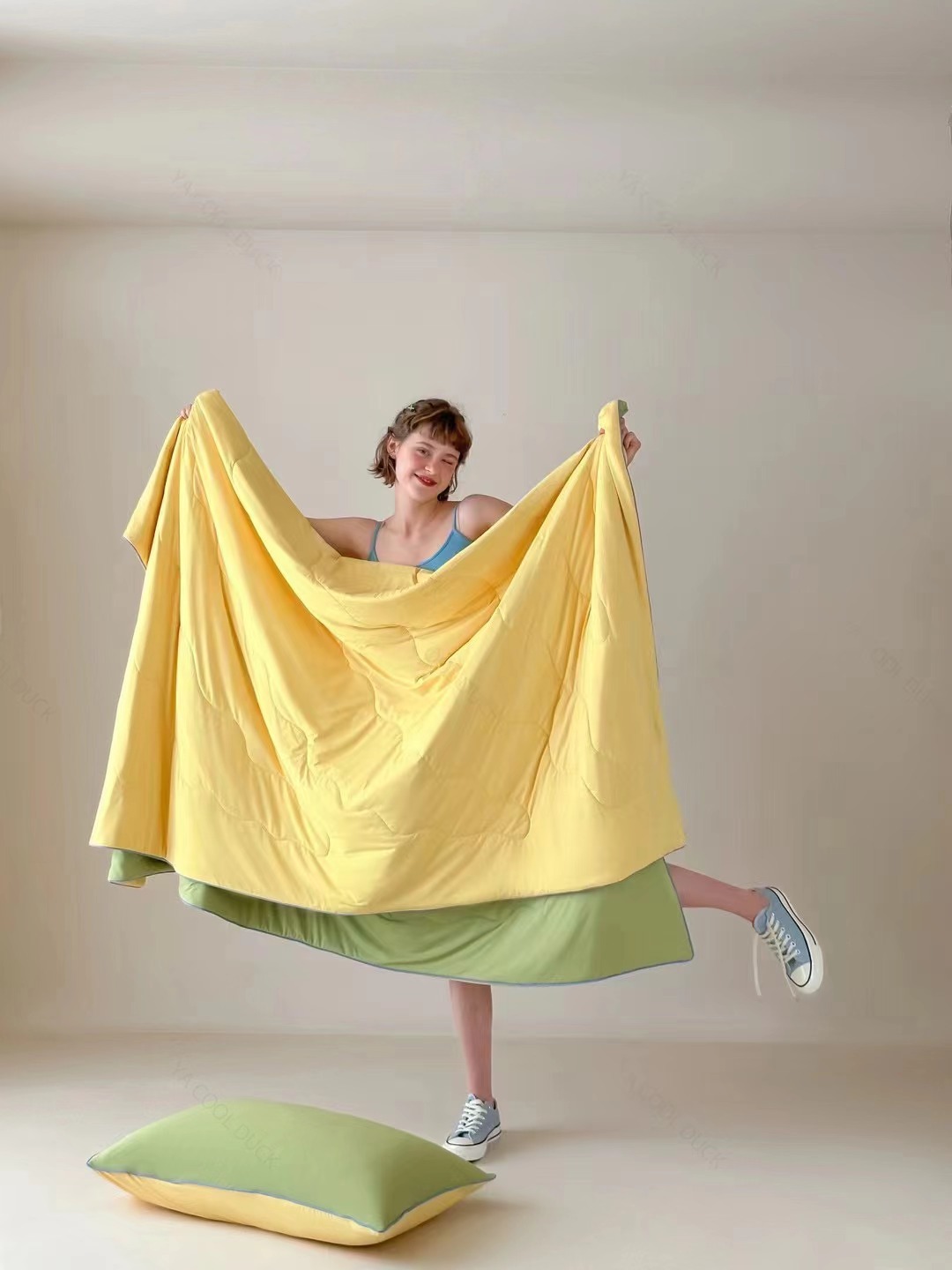 2025 Latest COOL DUCK Summer Quilt 180-gram soft single and Double soy plain air-conditioned quilt pic 50