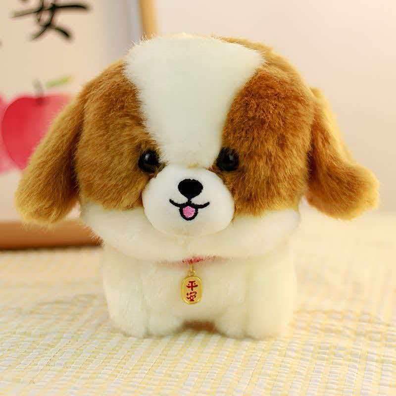 Cute simulated Pomeranian plush toy doll, puppy doll, children's gift, companion doll pic 5