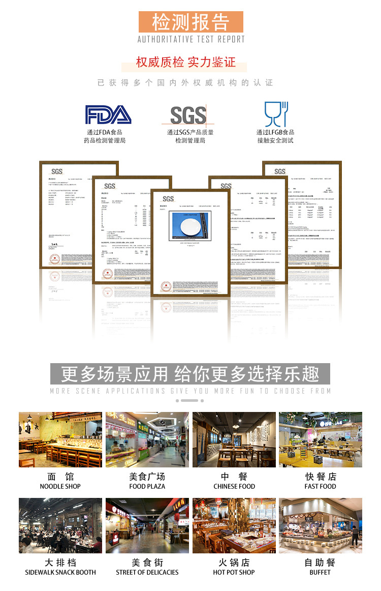 For commercial specific products of bowl and plate sets, please contact customer service pic 8