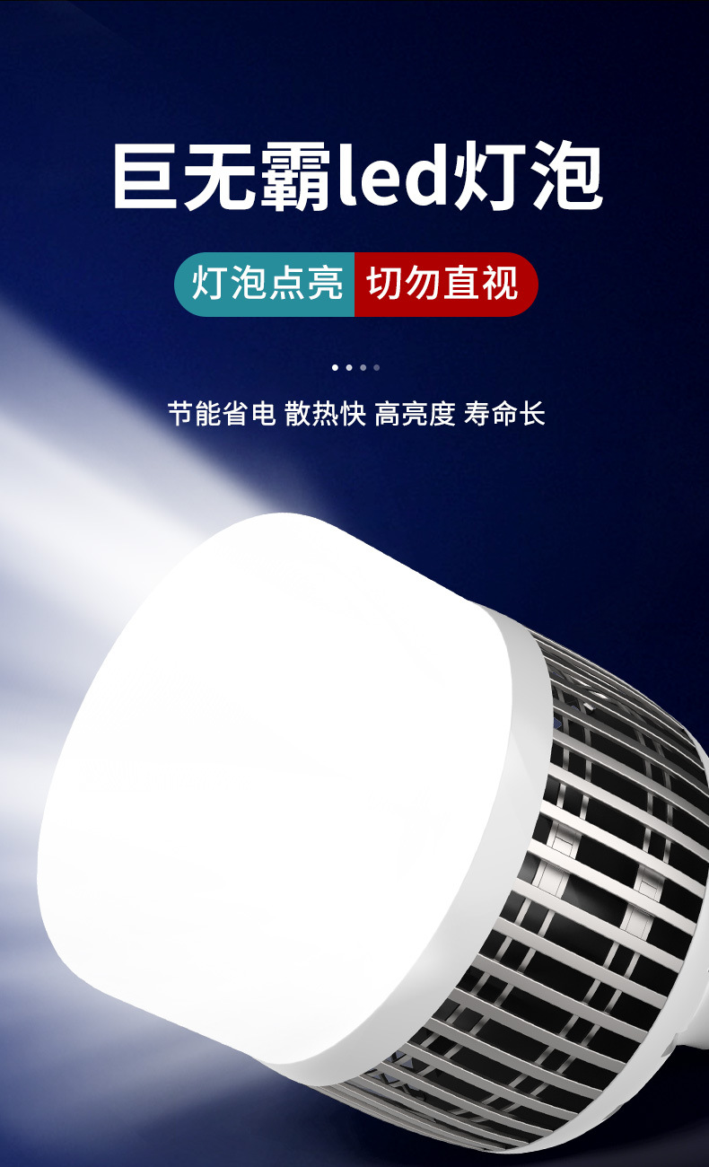 大功率照明灯泡超亮E27螺口100W150W家用节能灯工地厂房LED球泡灯详情1