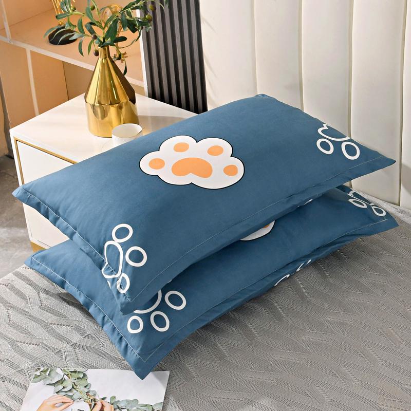 Class A pillow, home neck protection, pure cotton pillow core, hotel dormitory high pillow, non-collapsing pillowcase, cartoon couple set pillow pic 13