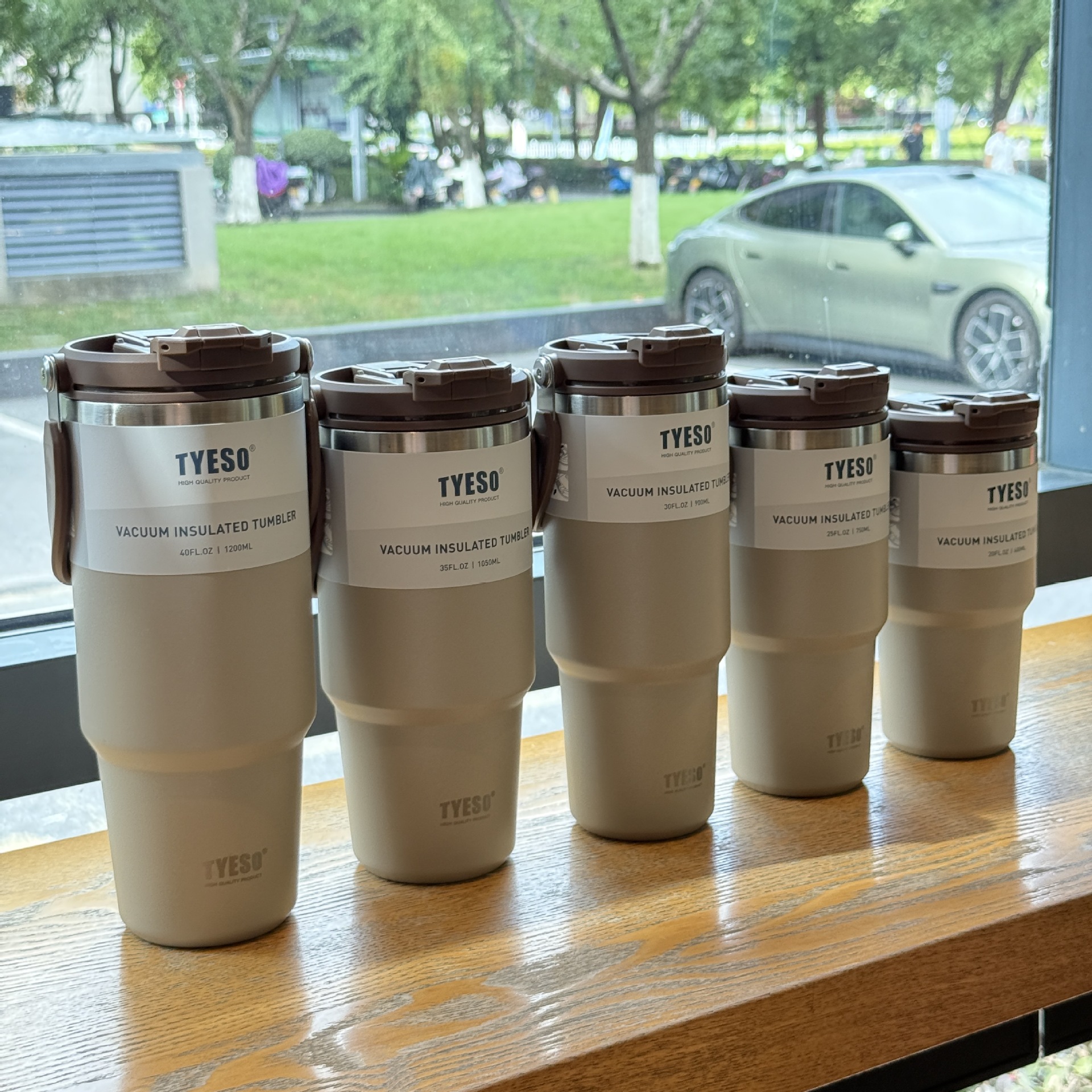 tyeso新款保温杯大容量手提汽车杯夏季保温保冷双饮冰霸杯咖啡杯详情18