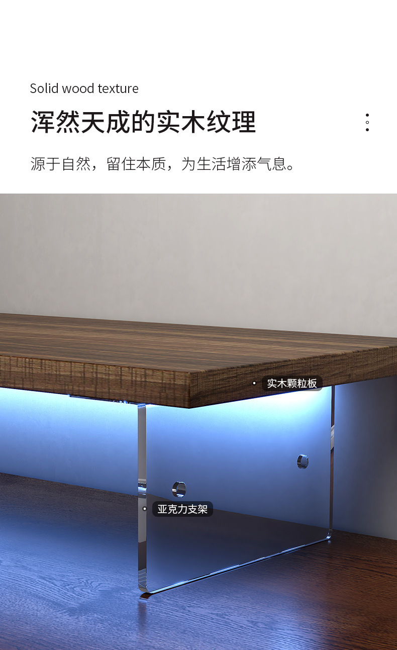 Cross-border acrylic suspended height-increasing stand, office desktop, desktop computer screen pad, monitor, computer storage rack, display screen raising support base, office keyboard storage bracket, desktop, digital equipment display stand pic 1