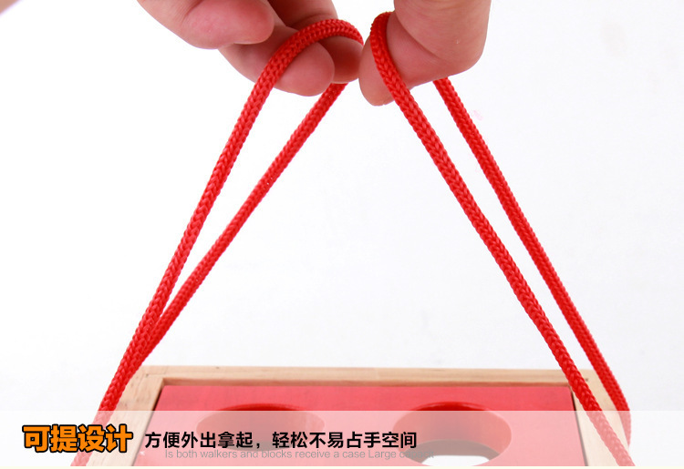 形状配对颜色认知幼儿园动手动脑2-5岁6木制益智玩具15孔智力盒详情23