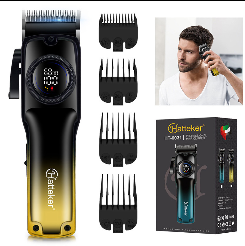Hatteker electric hair clipper, oil gradient shaving knife, foreign trade hair clipper, salon beauty power clipper pic 10