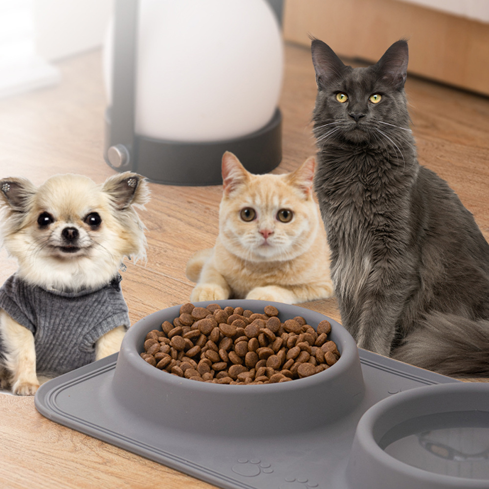 Silicone pet feeding tray, anti-tipping and anti-spillage, large-capacity pet feeding tray, suitable for both dogs and cats, cross-border pic 2