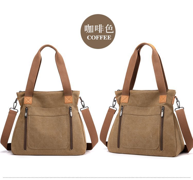 大容量帆布包简约潮搭女包新款韩版手提休闲包都市丽人单肩斜挎包详情24