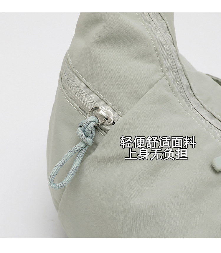 包包女lulu饺子包新款牛角包休闲健身运动包潮百搭通勤单肩斜挎包详情5