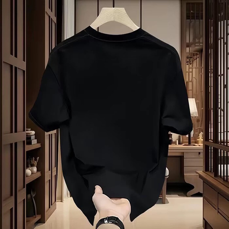 重磅短袖t恤男士夏季圆领休闲半袖潮流男女款宽松百搭上衣服 男详情4