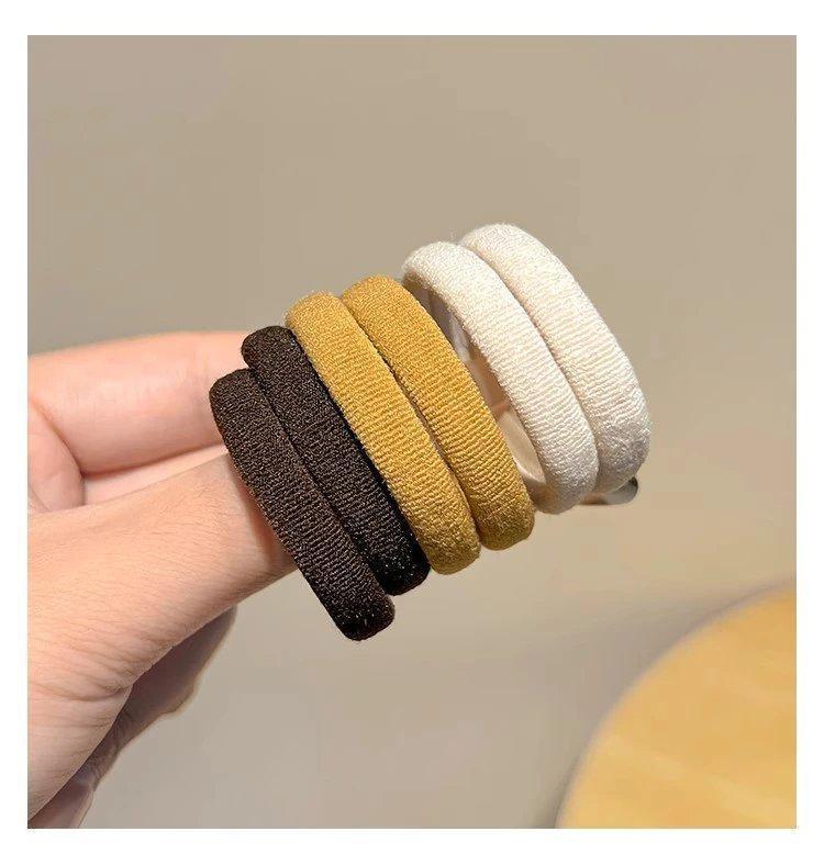 简约基础百搭头绳高弹力扎头发橡皮筋女高马尾发绳发耐用发圈头饰详情10