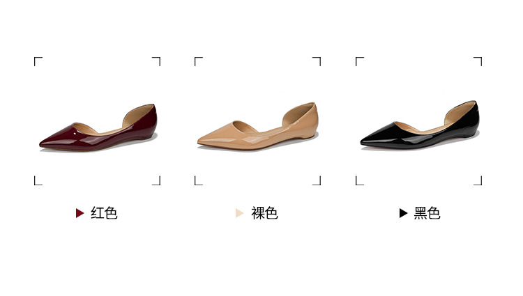 2024新款春秋法式内增高尖头侧空平底鞋女浅口百搭通勤单鞋漏脚趾详情5