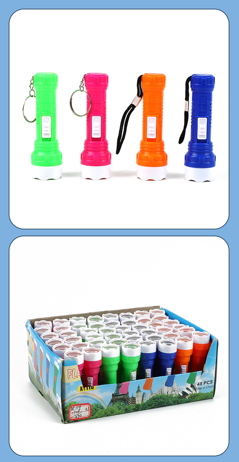 Plástico mini luz brillante pequeña linterna regalo LED llavero al aire libre linterna fácil de llevar lanyard linterna pic 8