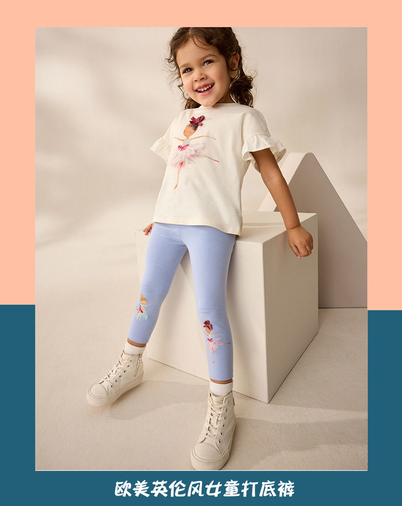 女童打底裤宝宝针织棉长裤子夏季棉质儿童装春秋薄款中小童外穿裤详情3