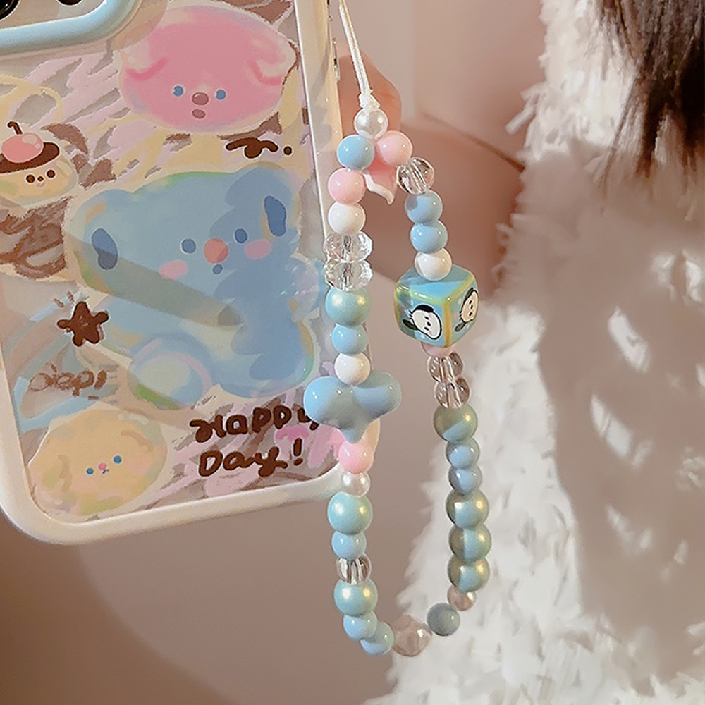 链条手机壳挂绳适用苹果/华为便携手腕带绳个性ins风甜酷挂件详情12