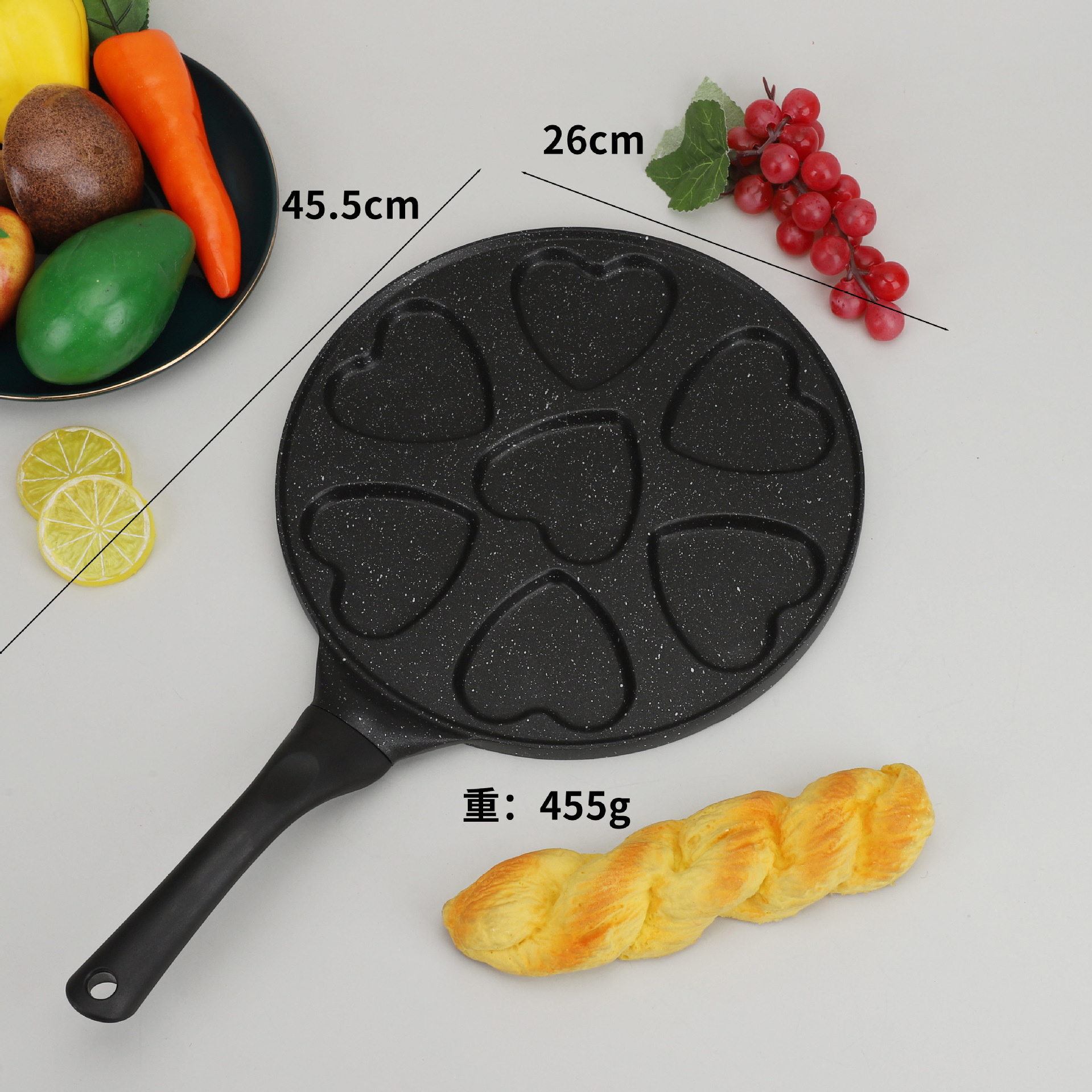 1PC七孔卡通煎锅早餐锅不粘锅平底锅套装平底套锅批发早餐神器详情7