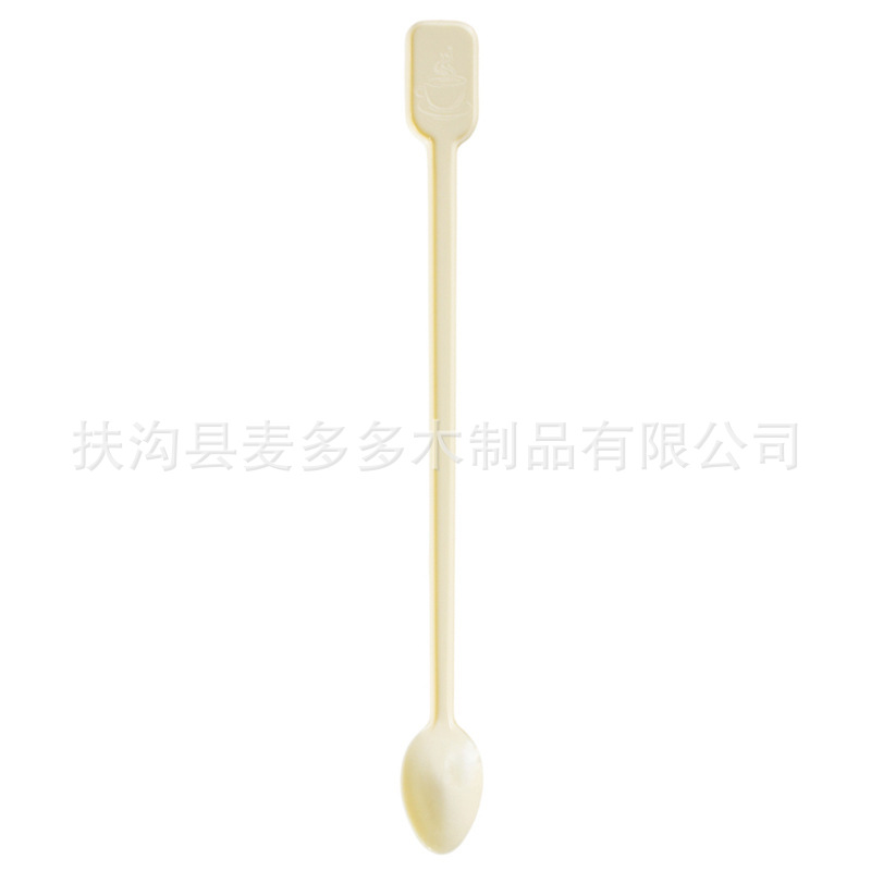 【 Lightning Delivery 】 Disposable coffee stirrer, plastic coffee spoon, honey tasting spoon, yellow small spoon pic 3