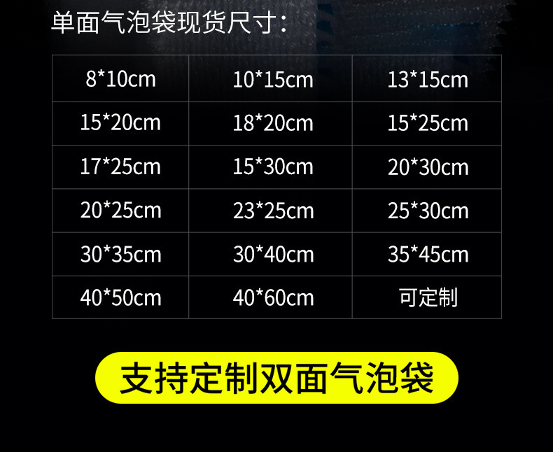 Transparent bubble express bags, thickened packaging bubble bags, small batch free shipping, transparent shockproof express bubble bags wholesale pic 6
