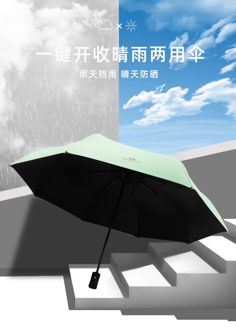 全自动雨伞男大号双人女晴雨两用遮阳伞防晒伞防紫外线广告印logo详情52