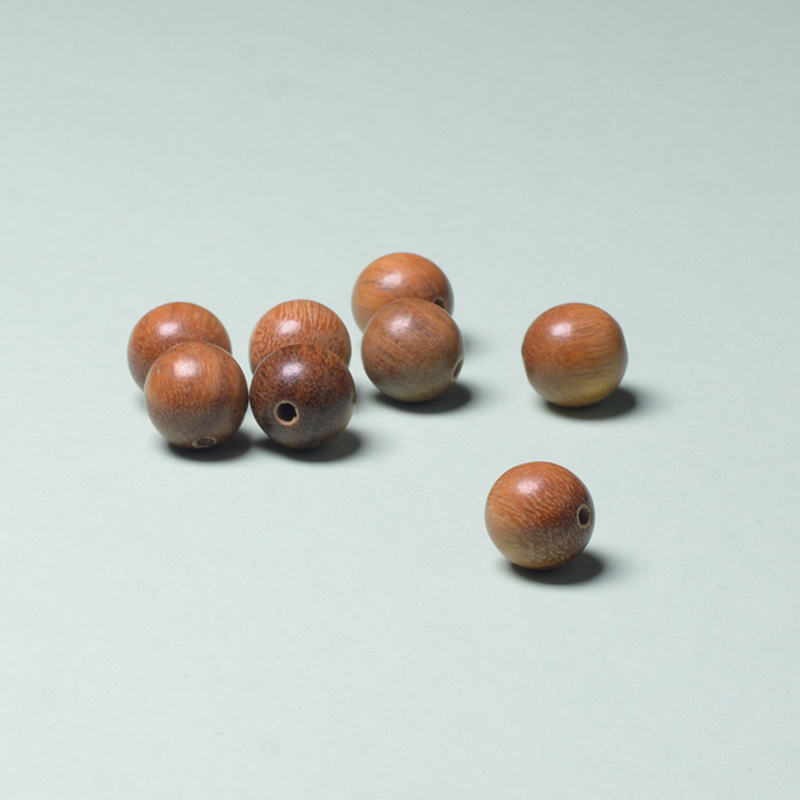 手工 散珠DIY十八籽6-8mm阿根廷绿檀圆珠木质佛珠饰品配饰散珠批详情6