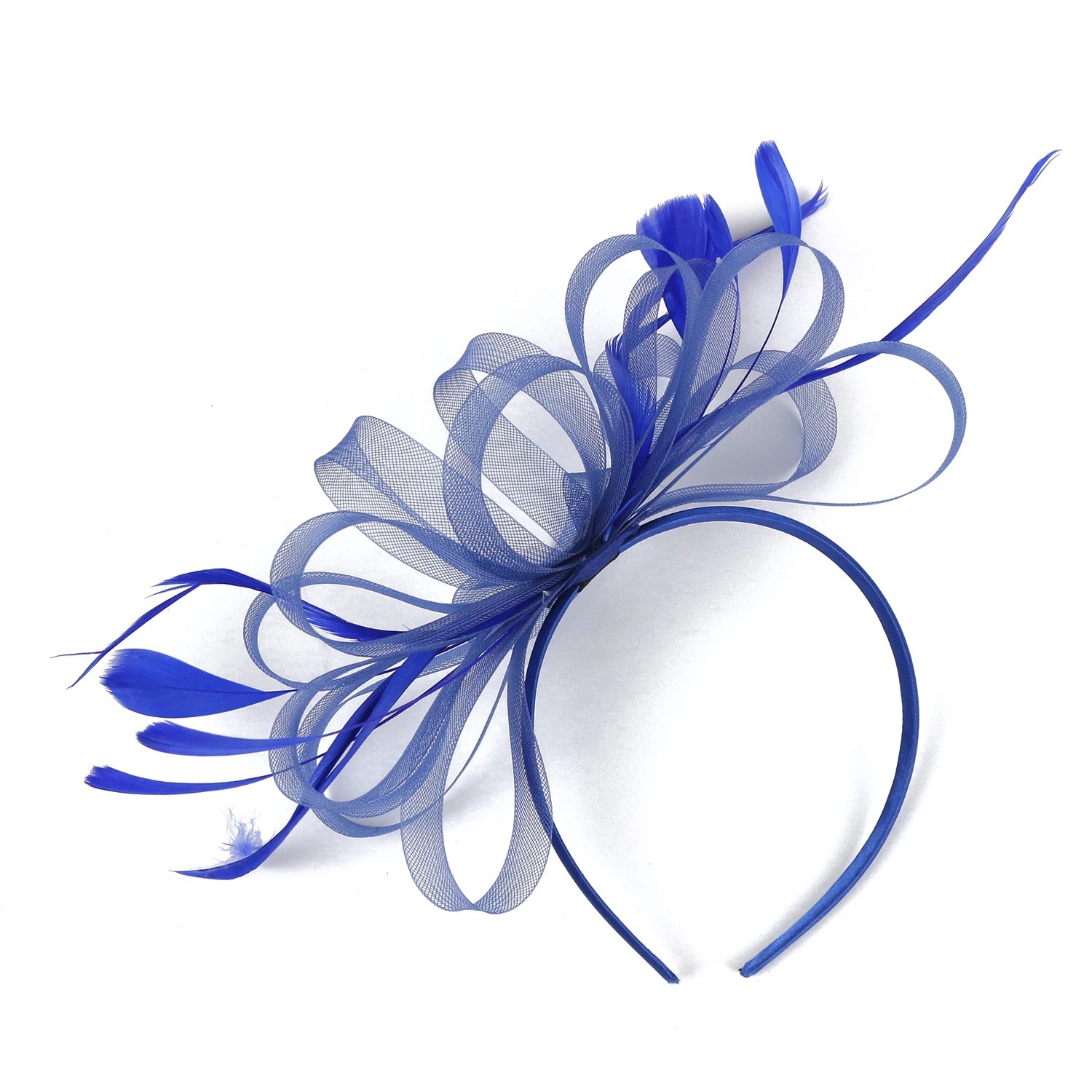 简约复古发夹网纱羽毛头花发饰欧式复古晚宴影楼新娘拍照写真发箍详情11