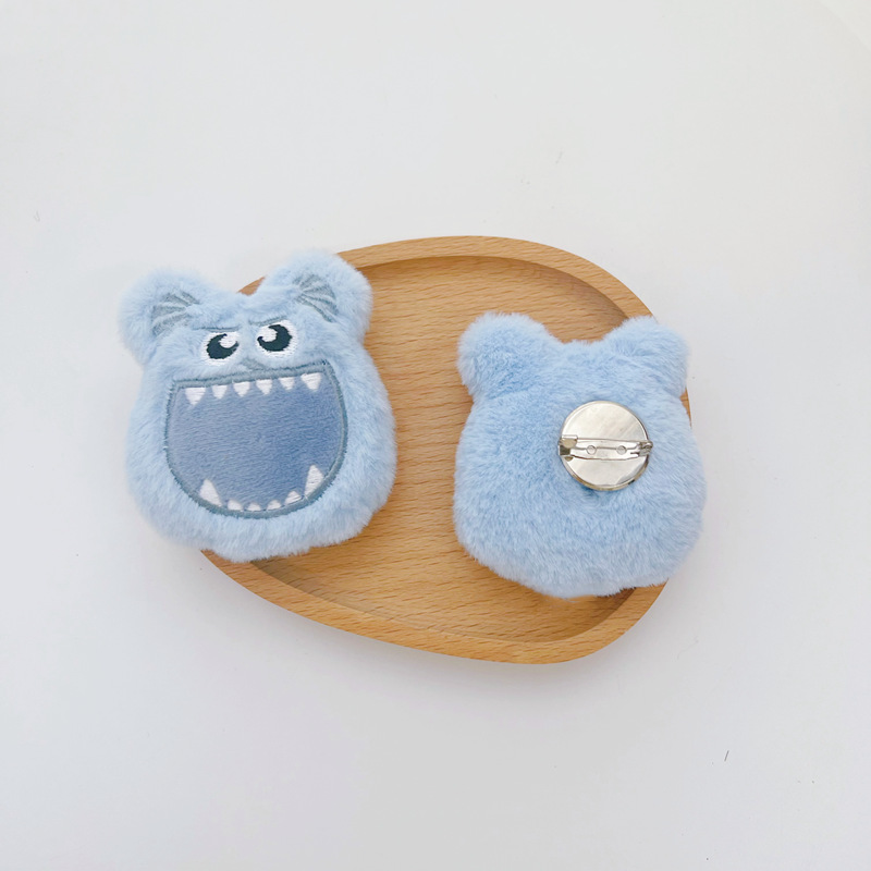 ins可爱卡通毛怪胸针毛绒小怪兽书包钥匙配饰玩偶diy围巾手工辅料详情27