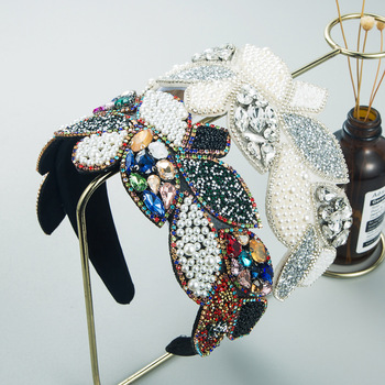 和鸣发箍韩版新款闪亮玻璃钻透明细边带齿潮流压发发饰女跨境批发详情2