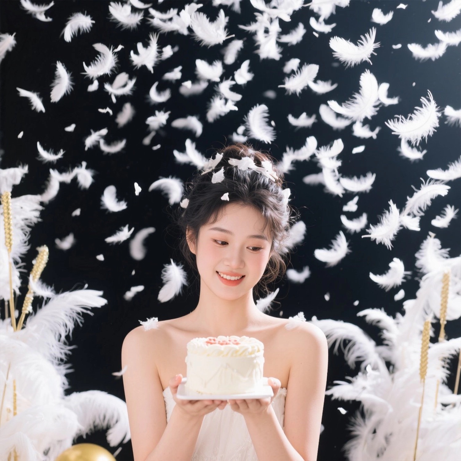 网红羽毛礼炮加量填充礼花炮手持婚礼礼炮枪礼花筒花瓣雨结婚礼炮详情7