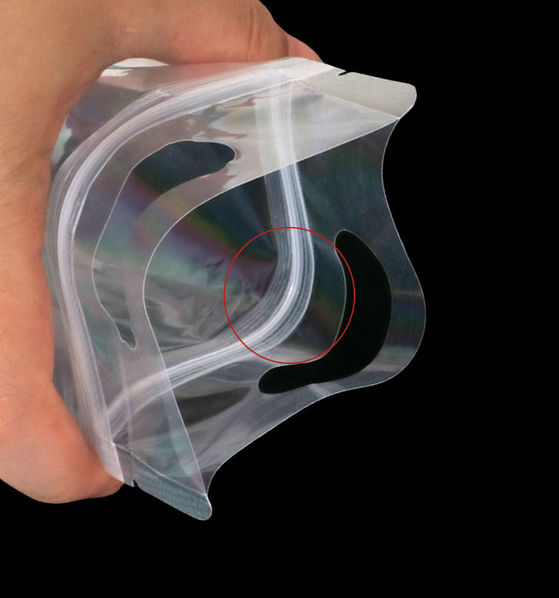 Eight-sided self-standing self-sealing bag for snacks, rice, dog food, food packaging bag, hand-held transparent sealed pocket printing pic 10