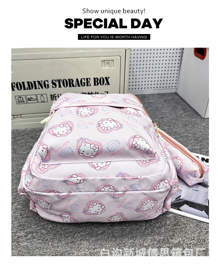 小学生护脊书包3-6年级儿童卡通印花书包大学女大容量耐脏双肩包详情41