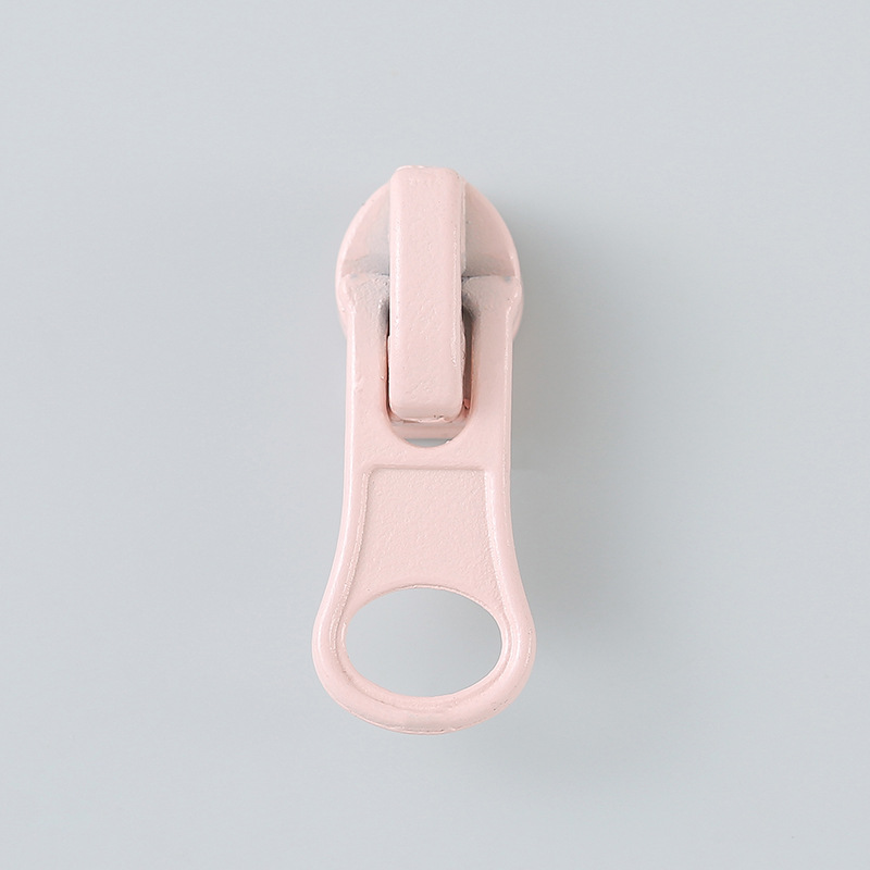 3号尼龙拉链头 自锁彩色下拉片尼龙正齿拉链头 黑白彩色现货拉头详情11