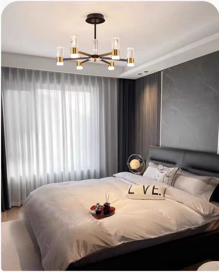 新款现代简约轻奢气泡柱水晶客厅吊灯高档大气全屋别墅餐厅卧室灯详情24