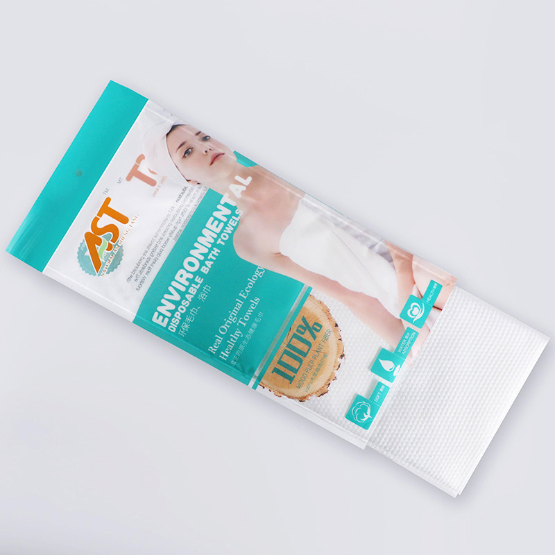 Disposable bath towel, non-woven fabric, pearl pattern, individual packaging, hotel, travel, hospital, beauty salon, eco-friendly face towel pic 3