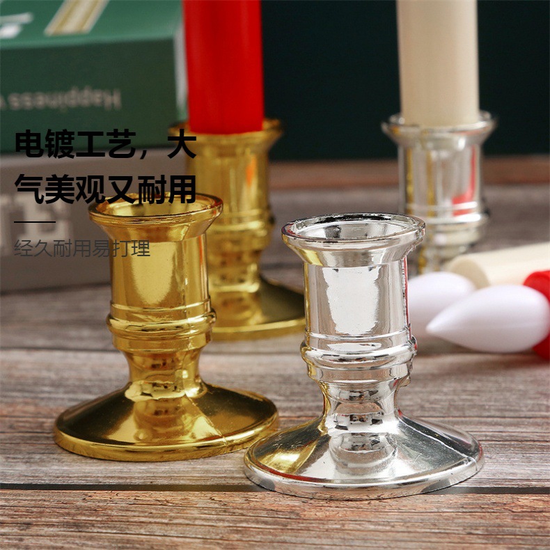 长杆电子led蜡烛灯无烟仿真火焰头蜡烛教堂婚礼场地气氛布置道具详情10