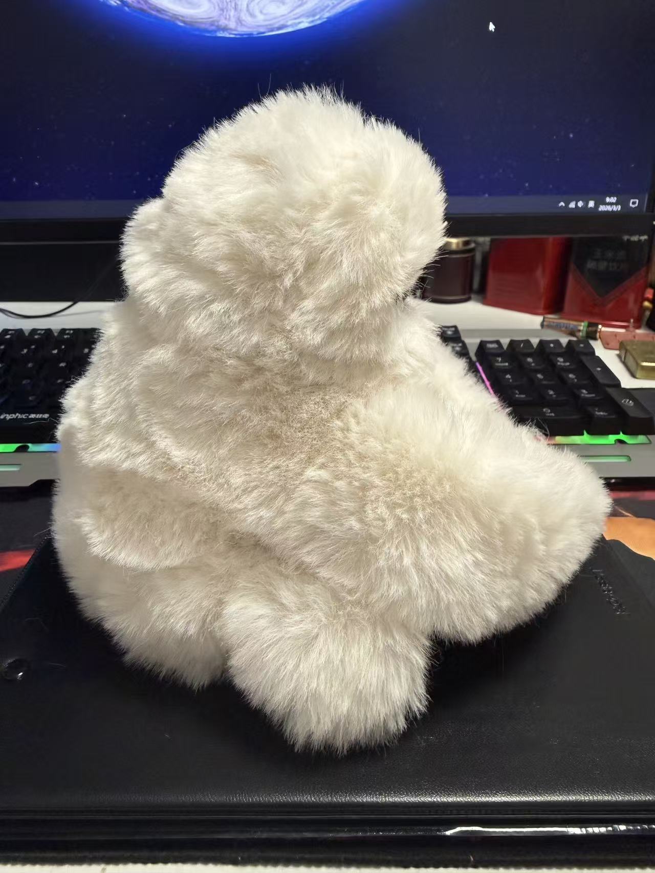 A cute plush toy that can sing, turn its head and learn to speak, an Instagram-style bag and pendant, a girlish and adorable pet toy pic 6