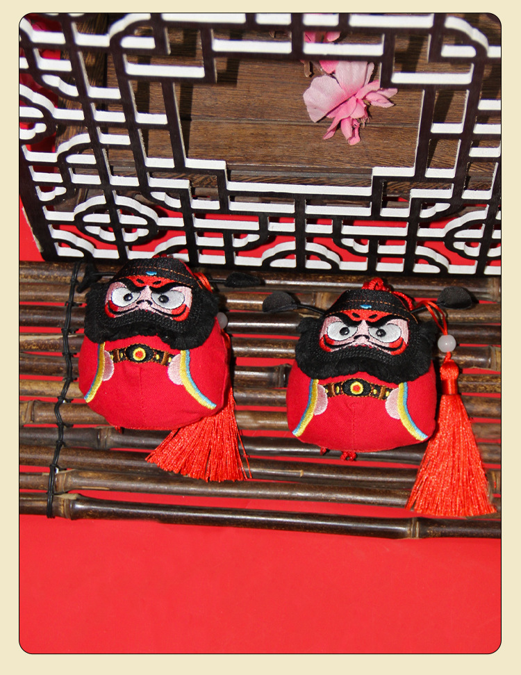 刺绣钟馗香囊香包成品车载包包挂件卡通立体玩偶香袋可替换香料详情6