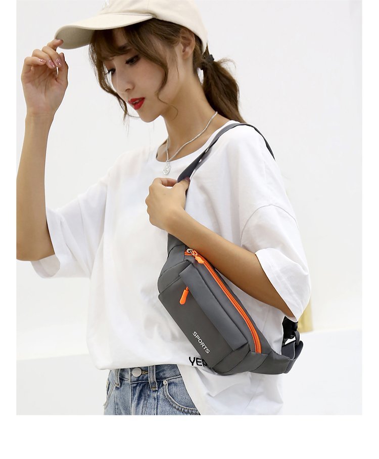 印字定LOGO腰包 休闲胸包运动手机零钱旅行骑行跑步健身收纳小包详情15