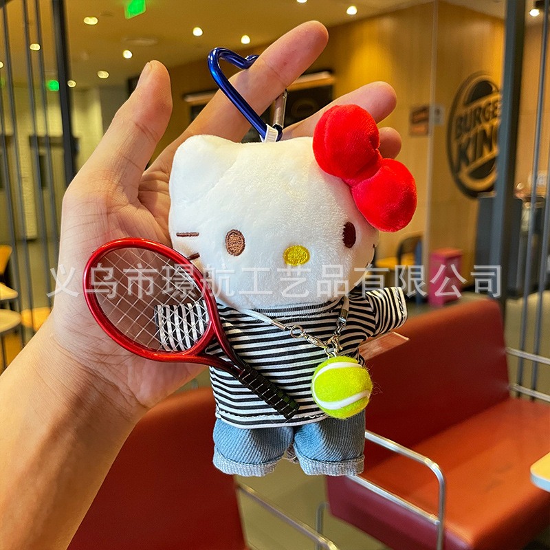 hellokitty small pendant, bag pendant, plush toy, kitty cute Kitty Kitty, official kt cat doll pic 4