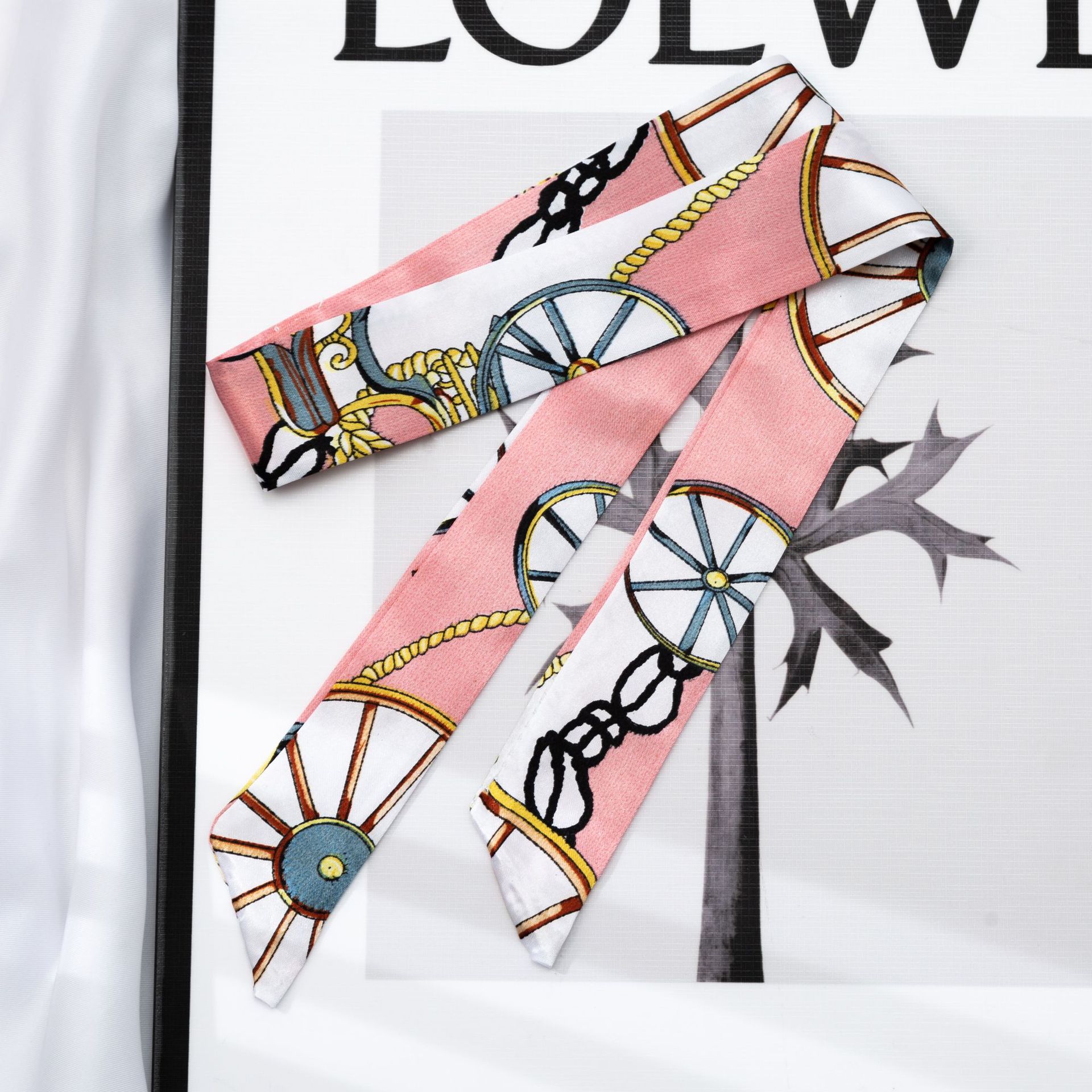 2025 Small silk scarf, hair band, long silk scarf, hair band, silk ribbon, Suzhou and Hangzhou souvenir packaging box, silk scarf pic 22